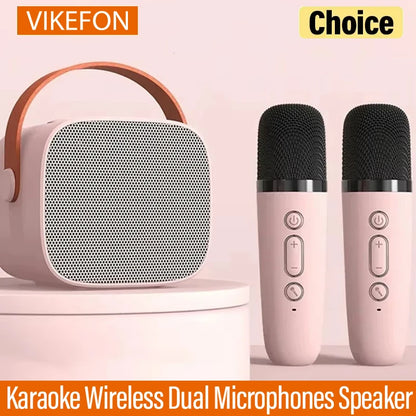 Bocina Karaoke 2 Microfonos Bluetooth