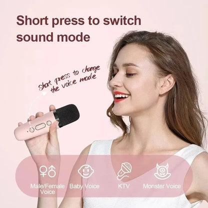 Bocina Karaoke 2 Microfonos Bluetooth